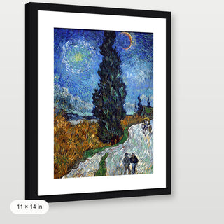 Van Gogh - Road With Cypress And Star