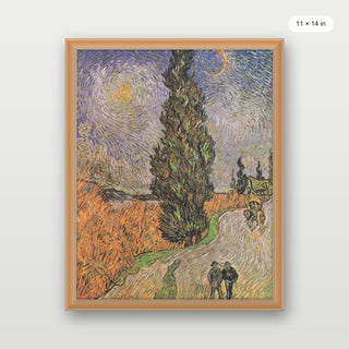 Van Gogh - Road With Cypress And Star