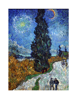Van Gogh - Road With Cypress And Star