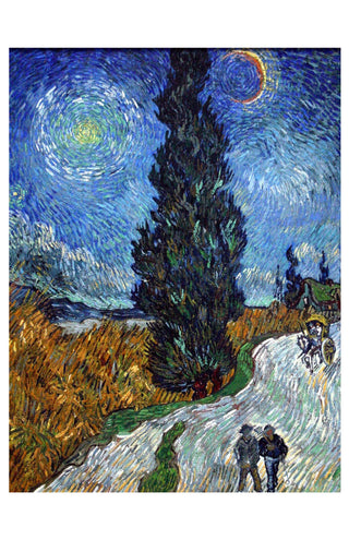 Van Gogh - Road With Cypress And Star