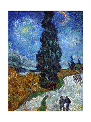 Van Gogh - Road With Cypress And Star