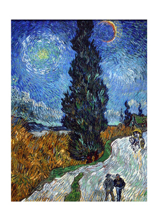 Van Gogh - Road With Cypress And Star