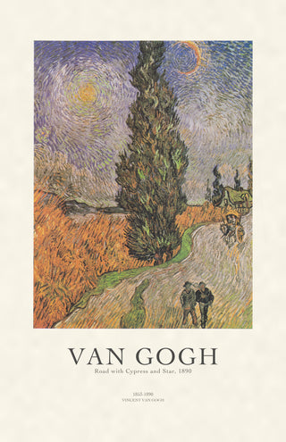 Van Gogh - Road With Cypress And Star