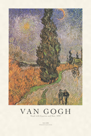 Van Gogh - Road With Cypress And Star