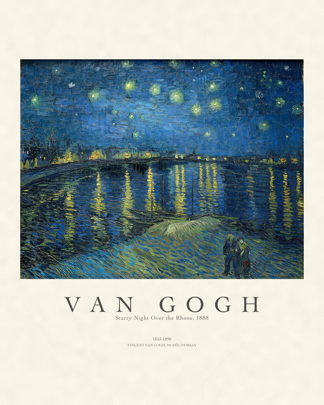 Van Gogh - Starry Night Over The Rhône, Gallery Style
