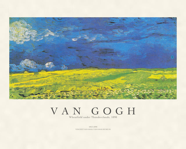 Van Gogh - Wheatfield Under Thunderclouds, Gallery Style