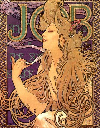 Mucha - Job Cigarettes Poster - Canvas