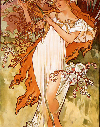 Mucha - Spring (The Seasons) - Canvas