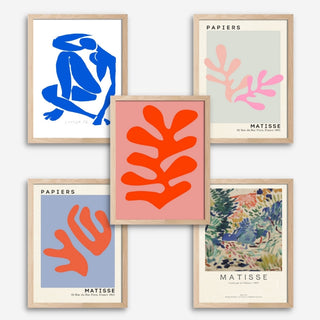 Matisse Art Print Bundle(Set of 5) - Mini Art Prints 4x6