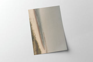 Vintage Abstract Coastal Painting | Soft Neutral Tones