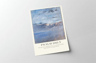 Psalm Scripture Decor | Christian Print | Vintage Bible Verse Print | Vintage Psalm Art