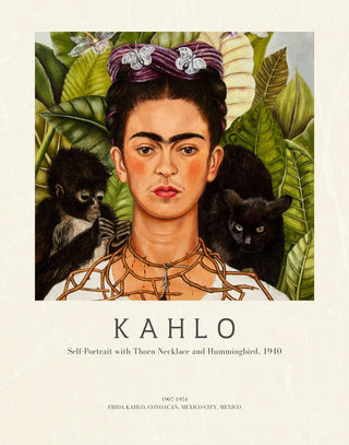 Kahlo - Self-Portrait with Thorn Necklace and Hummingbird P2