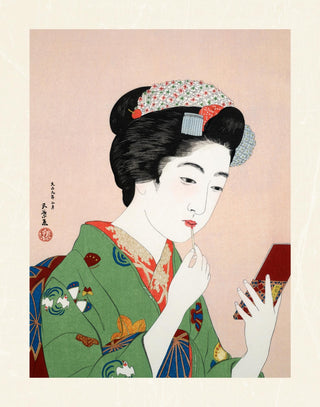 Hashiguchi - Woman Applying Rouge