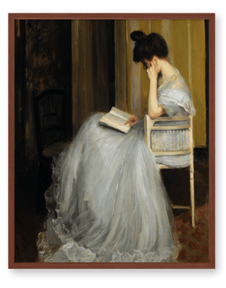 Vintage Portrait Woman Reading