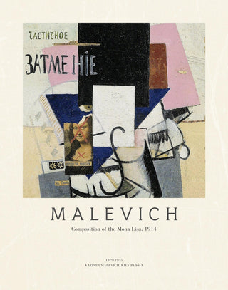 Malevich - Composition of the Mona Lisa