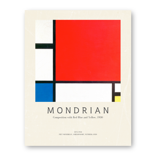 Mondrian - Composition with Red Blue and Yellow
