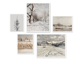 Winter Prints Gallery Wall Set of 5