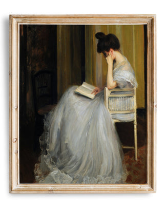 Vintage Portrait Woman Reading