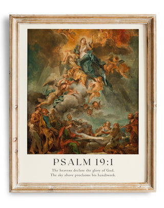 Psalm Scripture Decor | Christian Print | Vintage Bible Verse Print | Vintage Psalm Art