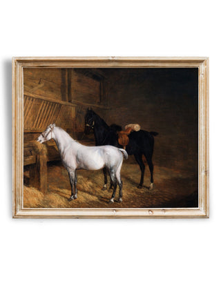 Rustic Horse Painting | Desert Wall Art | Vintage Boho Painting | Earth Tone