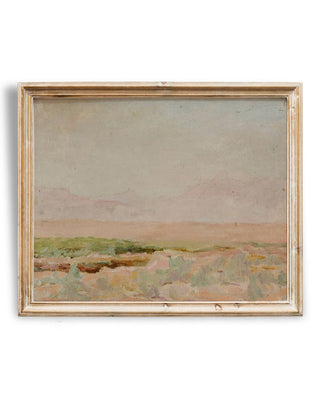 Rustic Desert Painting | Desert Wall Art | Vintage Boho Painting | Earth Tone
