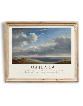 Christian Home Decor Joshua | Scripture Decor | Christian Print | Vintage Bible Verse Print | Antique Book of Joshua Art