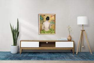 Vintage Japanese Meditation Art Print  | Boho Wall Art | Antique Yoga Painting | Peaceful Art | Zen Wall Art